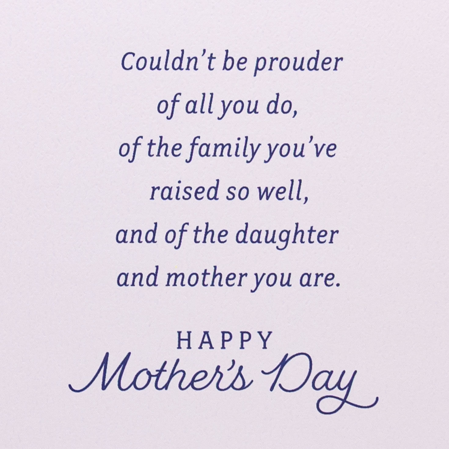 Dusty Blue Blooms Mother's Day Card for Daughter Sentiment image number 3