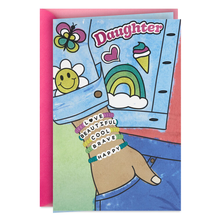 You Are Everything Friendship Bracelets Birthday Card for Daughter