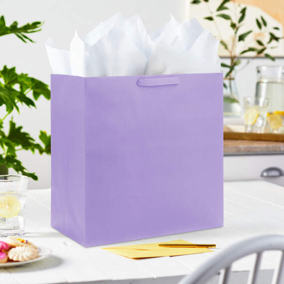 Everyday Solid Gift Bag, Lavender, large image number 2