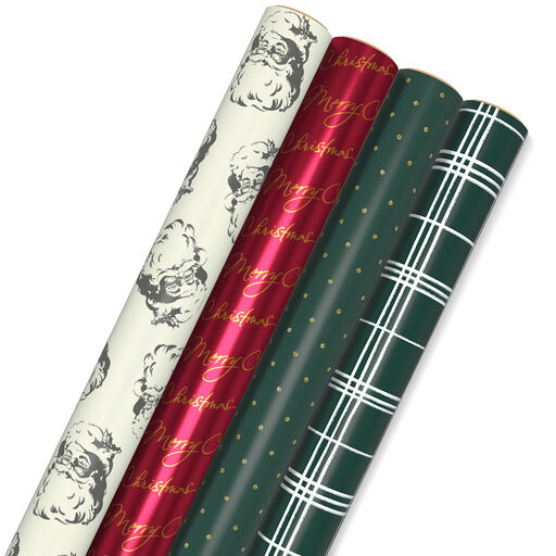 St. Nick Time Christmas Wrapping Paper Bundle, 