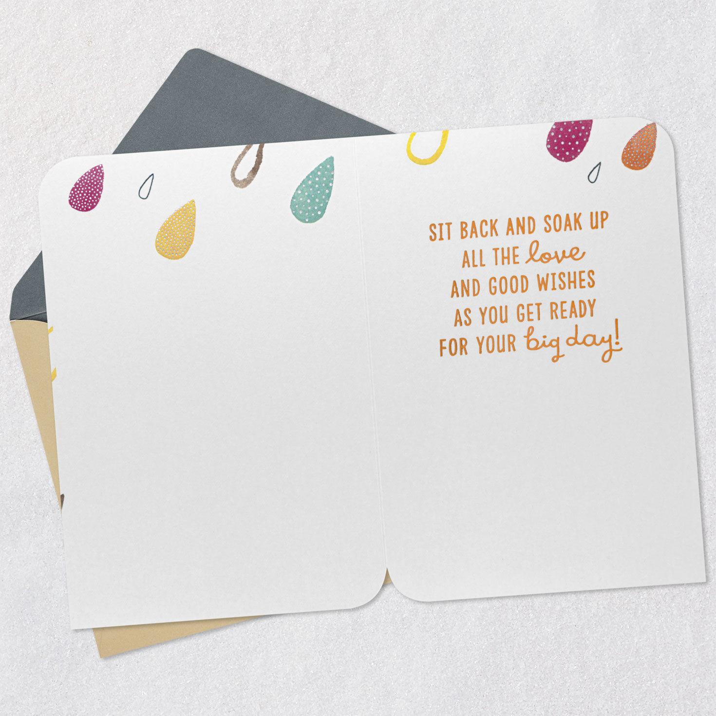 Downpour of Love and Good Wishes Wedding Shower Card, , large image number 3