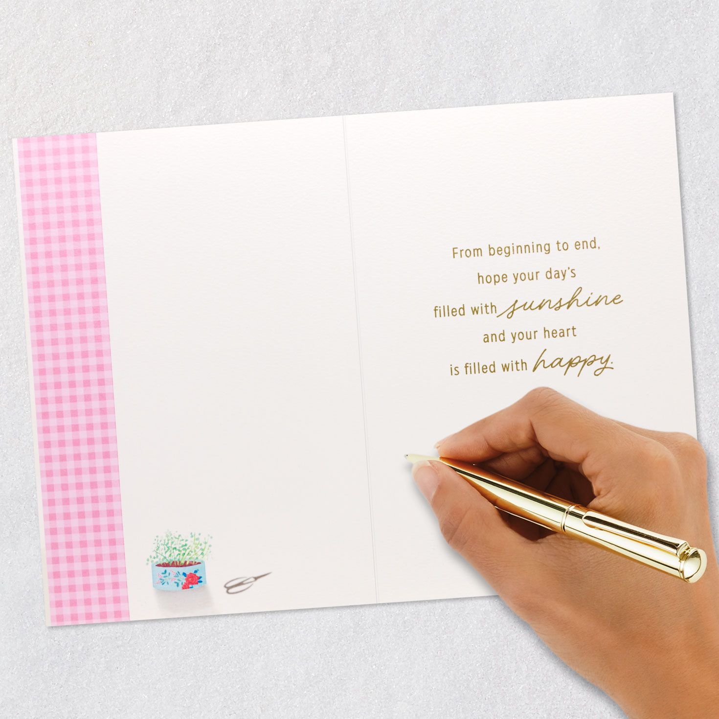 Sunshine Window and Tabletop Garden Mother's Day Card Signing card image number 6