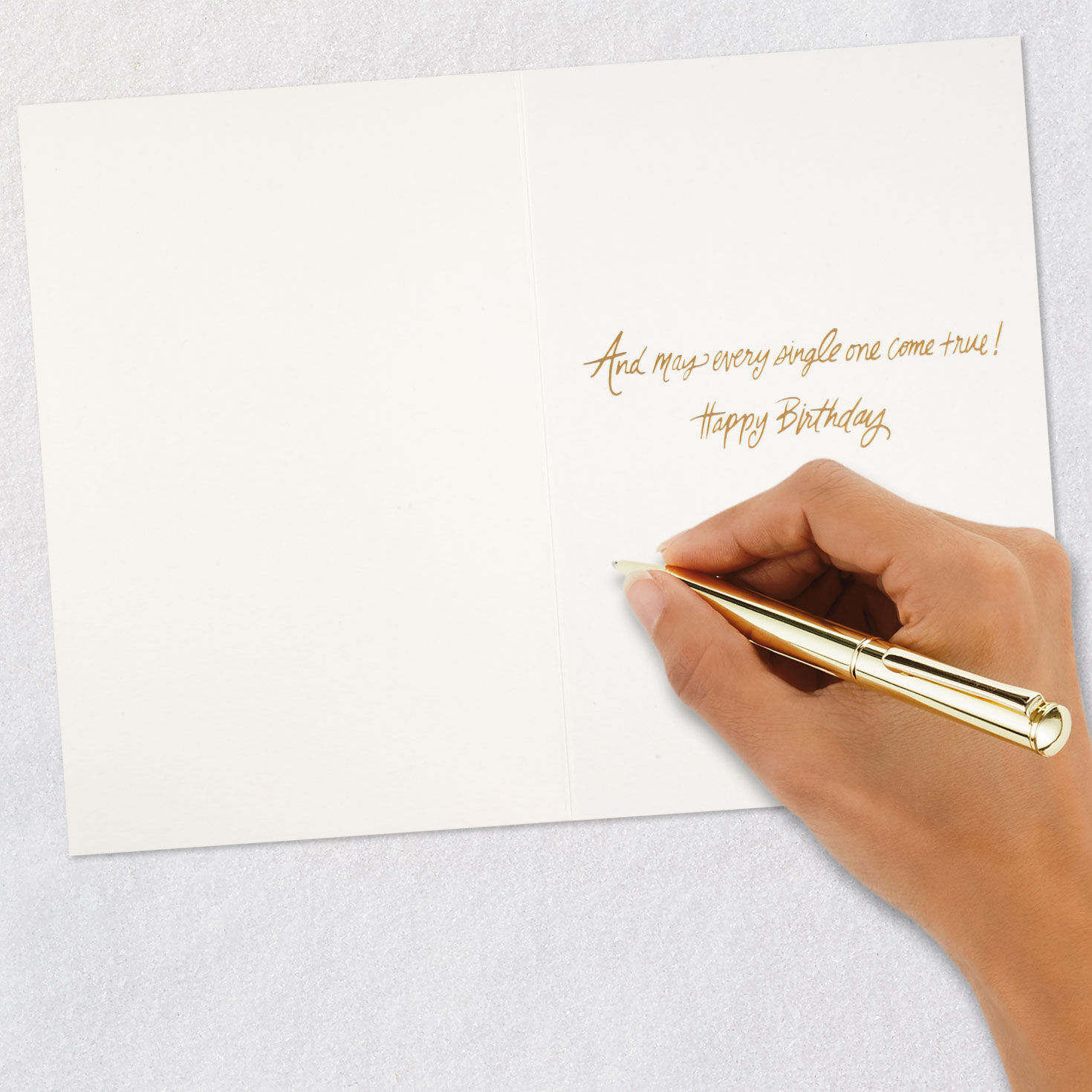 Pink Glittery Cupcake Birthday Card Signing card image number 6