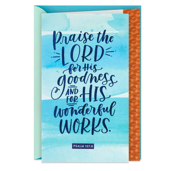 Praising God With You Religious Congratulations Card, , large image number 1