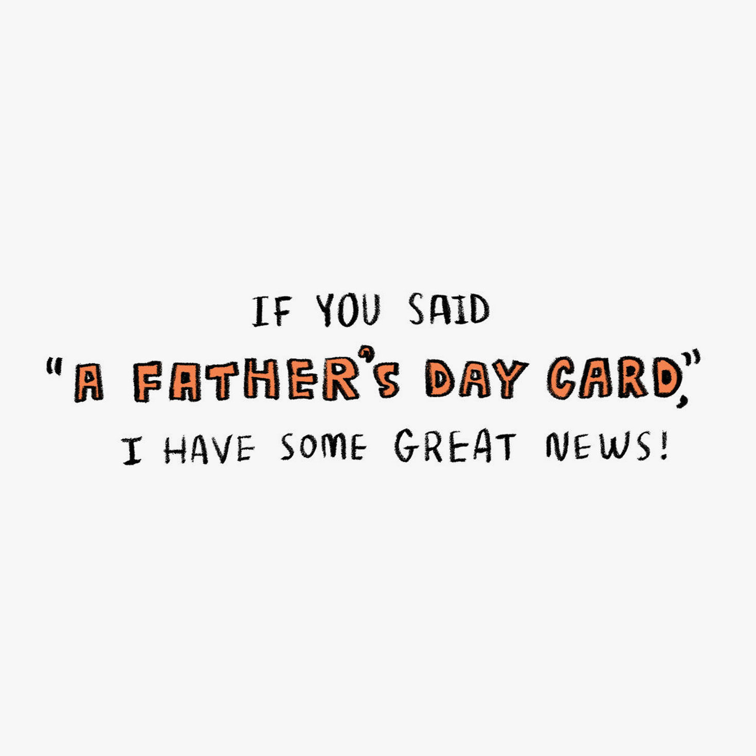 Cartoon Rabbit Funny Father's Day Card Sentiment image number 2