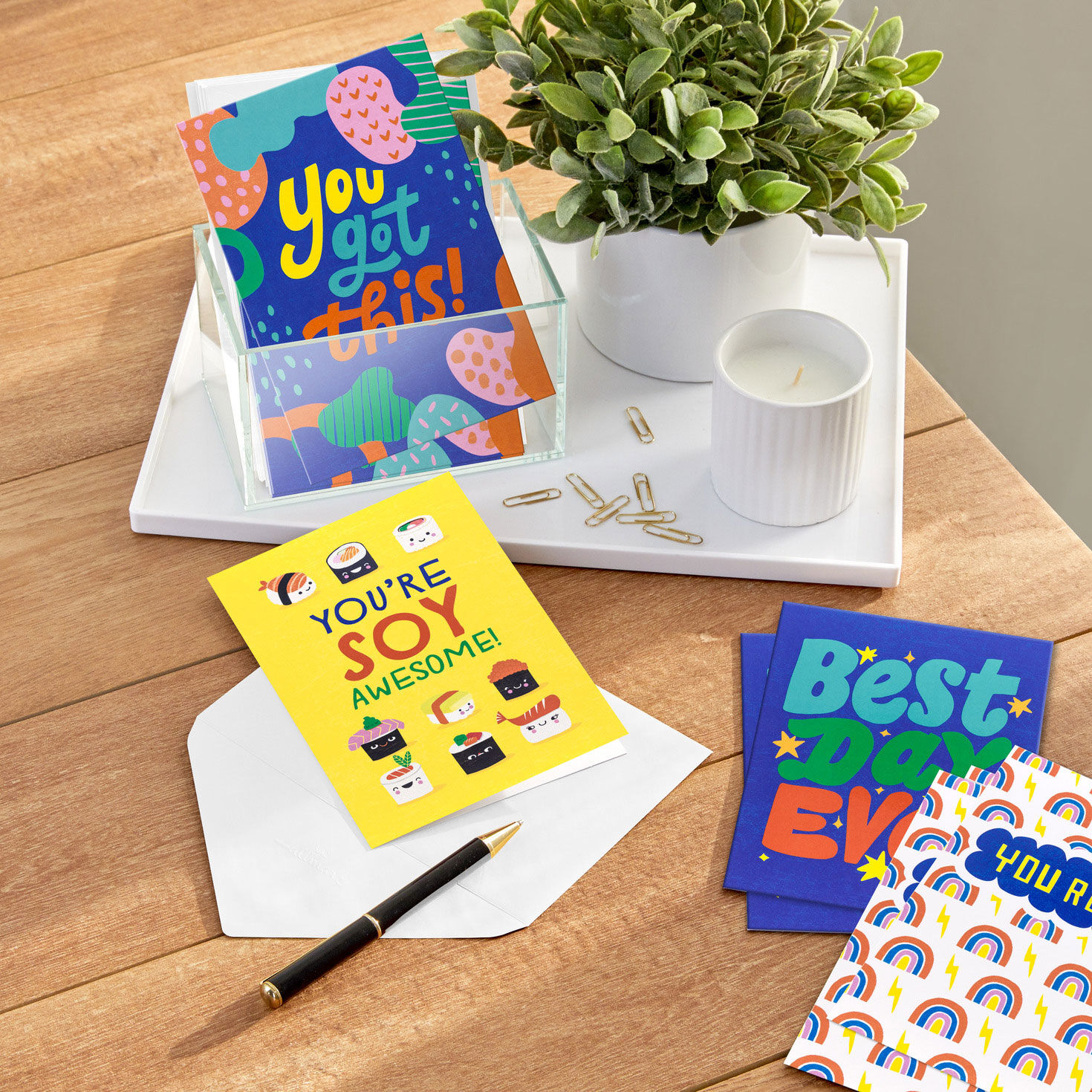 Sushi and Rainbows Encouragement Cards Assortment in use image number 7