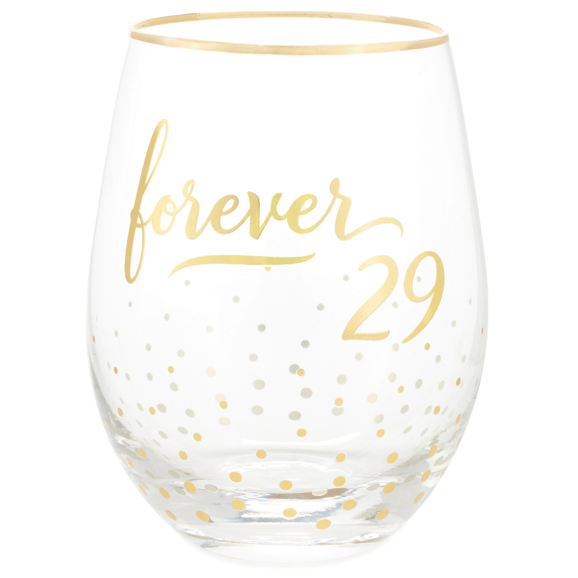 Forever 29 Stemless Wine Glass 17 Oz Wine Glasses Wine Tumblers Hallmark