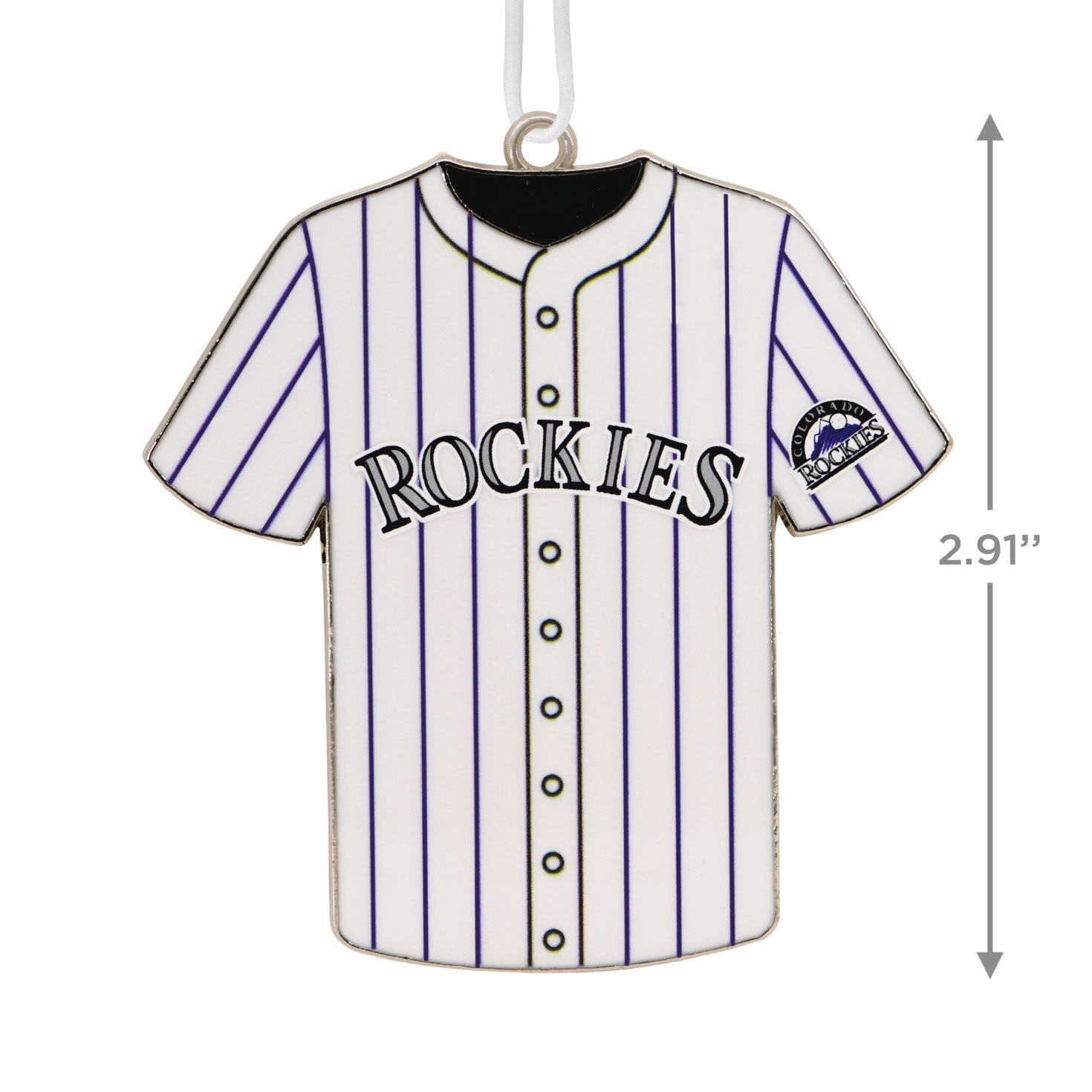 MLB Colorado Rockies Baseball Jersey Metal Hallmark Ornament Hallmark Ornaments Hallmark
