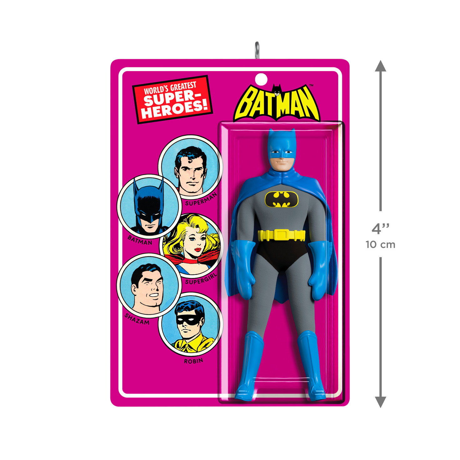 DC Batman Vintage Figure Keepsake Ornament measurement image number 3