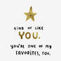 You're One of My Favorites Funny Christmas Card, , large image number 2