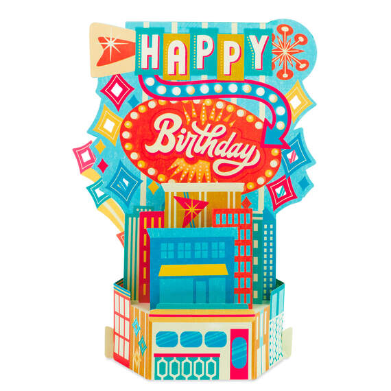 Celebrating You 3D Pop-Up Musical Birthday Card With Light, , large image number 2