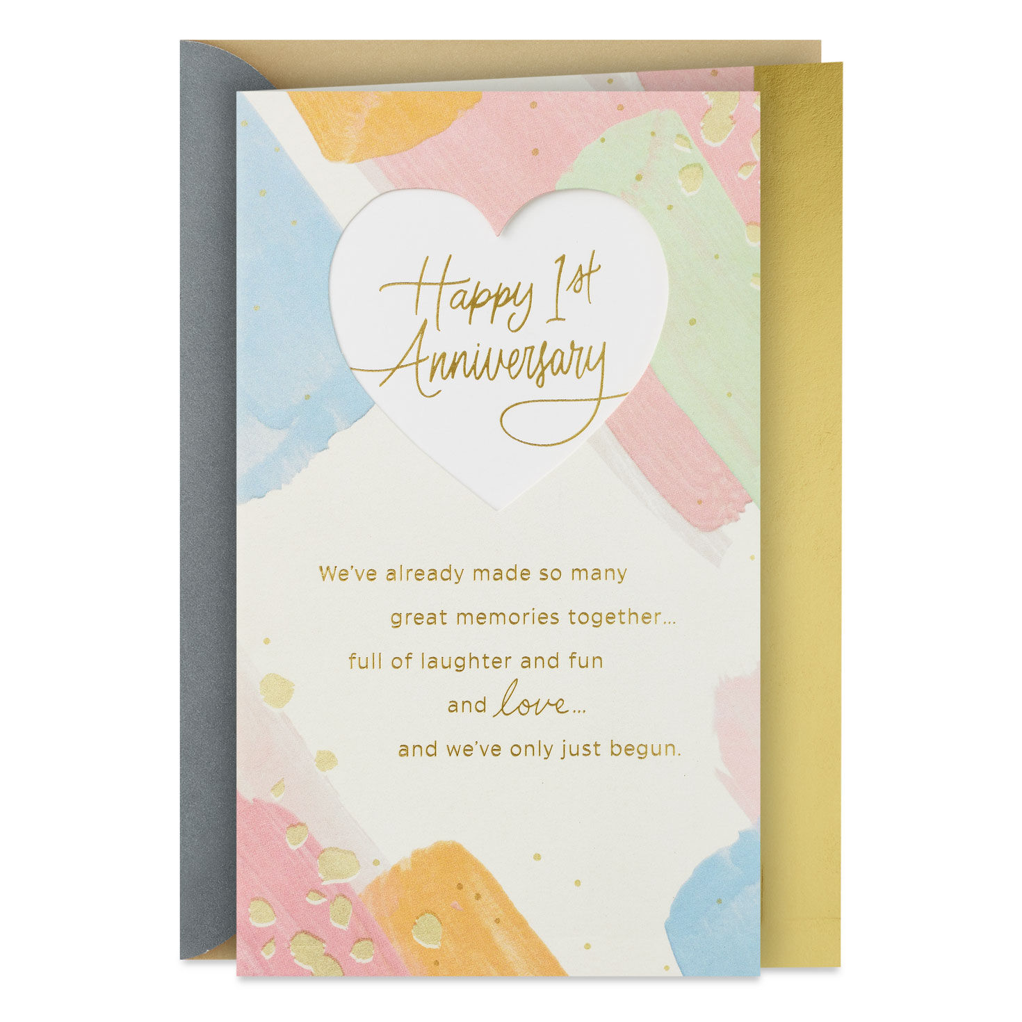 We've Only Just Begun 1st Anniversary Card