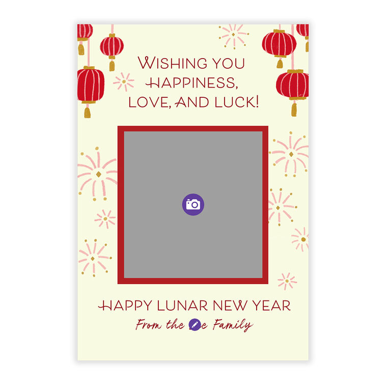 Good Wishes Flat Chinese New Year Photo Card, , large image number 5