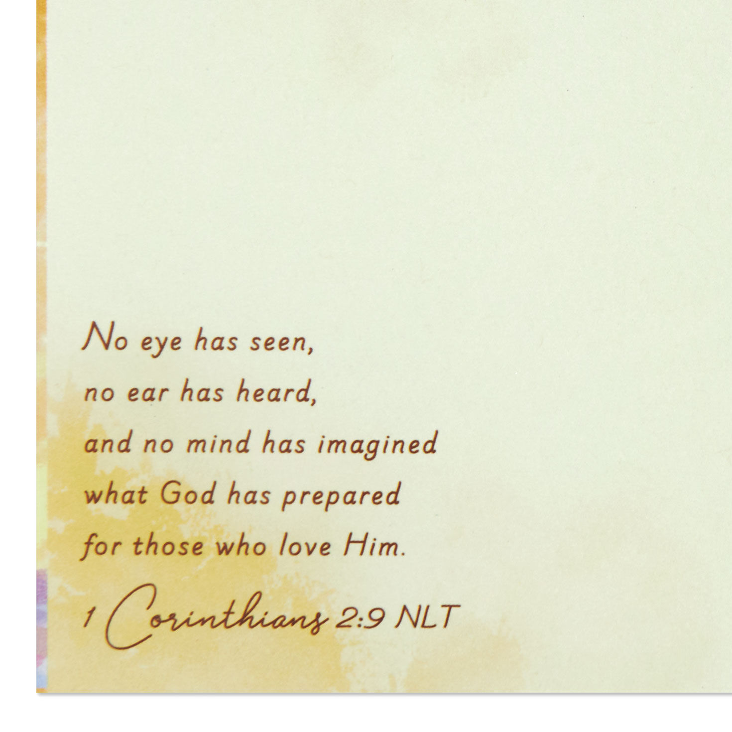 Sunlit Landscape Religious Sympathy Card scripture image number 3