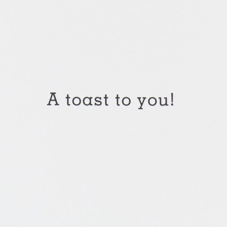 Toast With Eyes Funny Congratulations Card Sentiment image number 2
