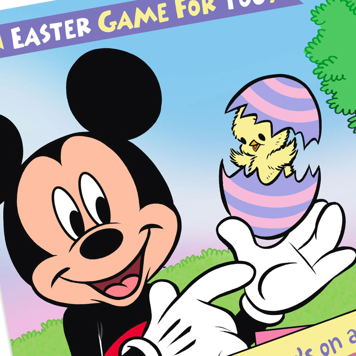Disney Mickey Mouse Easter Card With Games Greeting Cards Hallmark