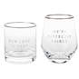 Lowball and Stemless Wine Glass, Set of 2, , large image number 1