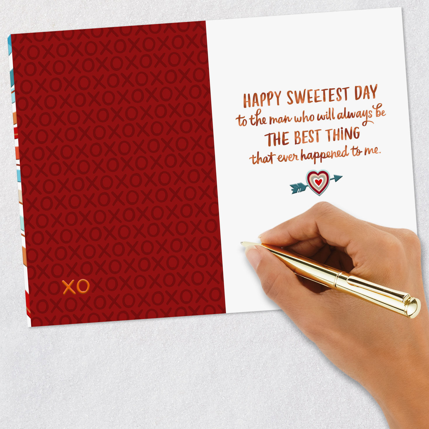 Heart With Rays Sweetest Day Card Signing card image number 6
