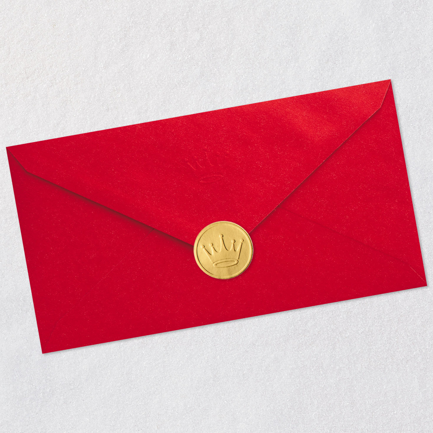 Red, Green and Gold Christmas Gift Card Holder Envelope Back with Seal image number 9