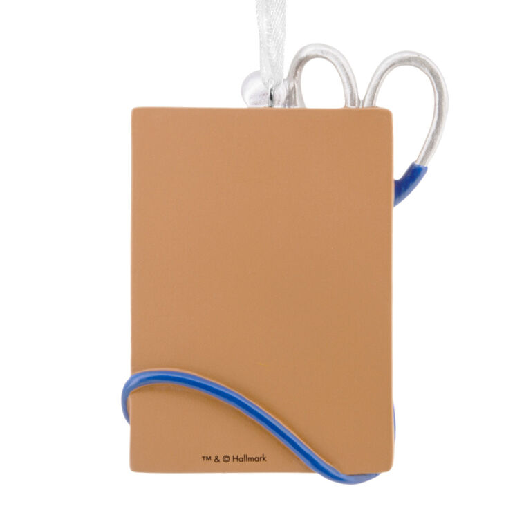 Nursing Is a Work of Heart Christmas Ornament Back image number 6