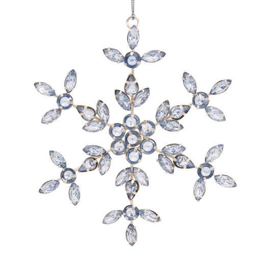 Blue Gems Snowflake Metal Hallmark Ornament, 