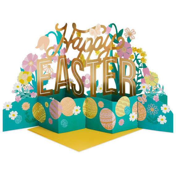 Jumbo Happy Easter 3D Pop-Up Easter Card, , large image number 1