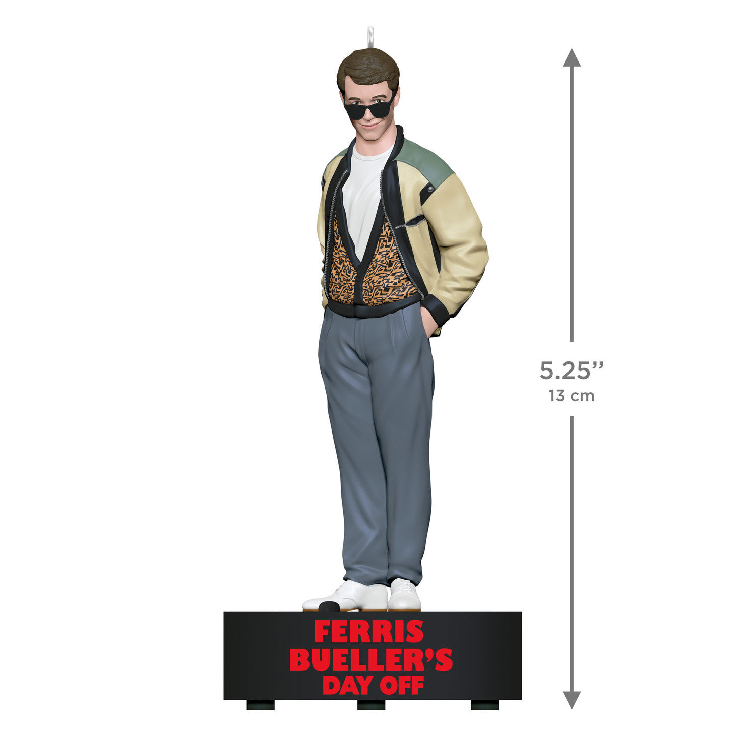 Ferris Bueller Keepsake Ornament measurement image number 3