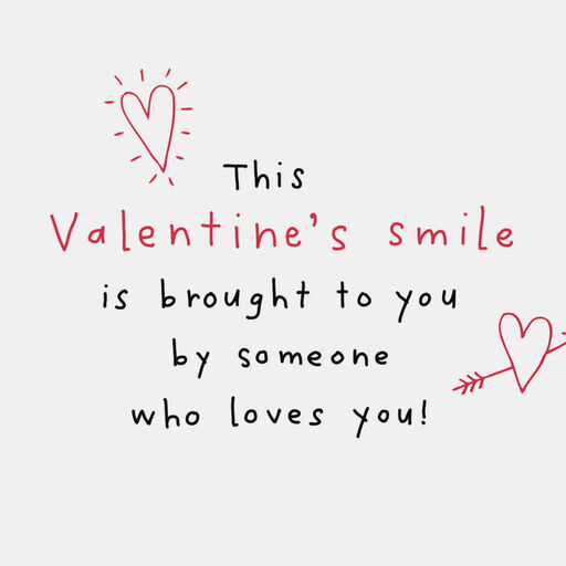 Smiling Dog Love You Funny Valentine's Day Card, 