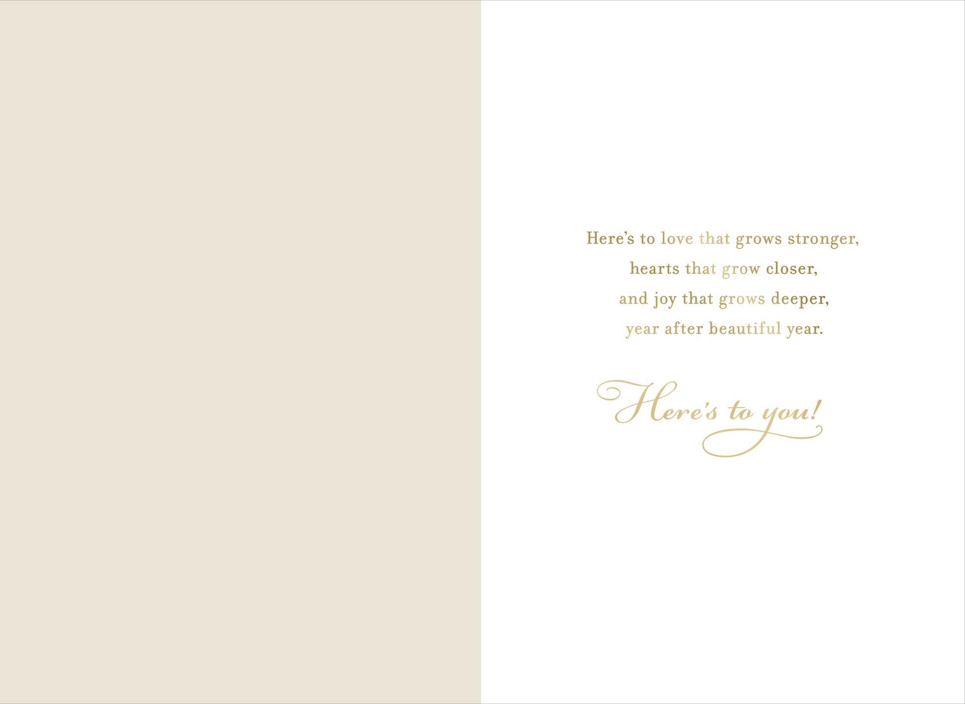 Champagne Toast Wedding Card