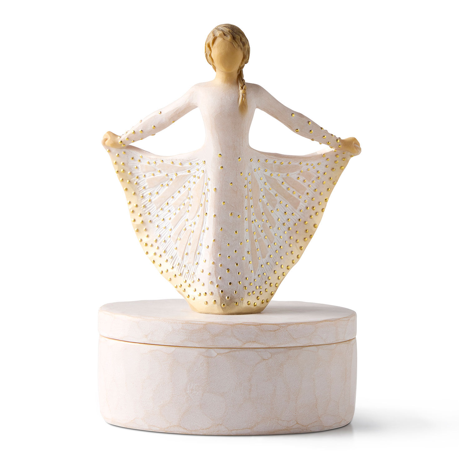 Willow Tree Girl in Butterfly Dress Keepsake Box
