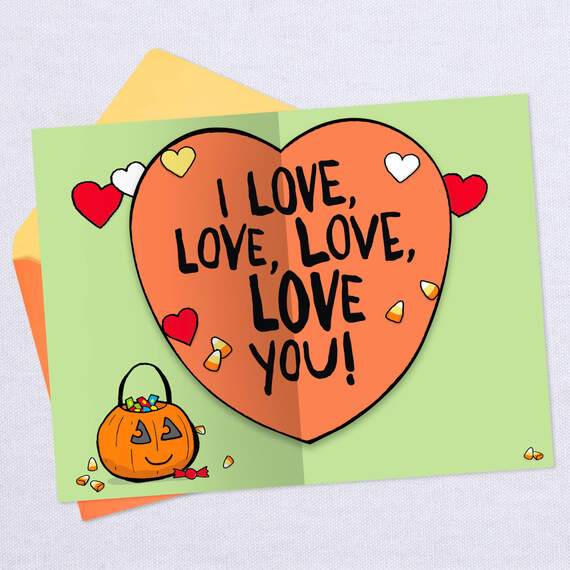 Love You Funny Pop-Up Halloween Card, , large image number 3