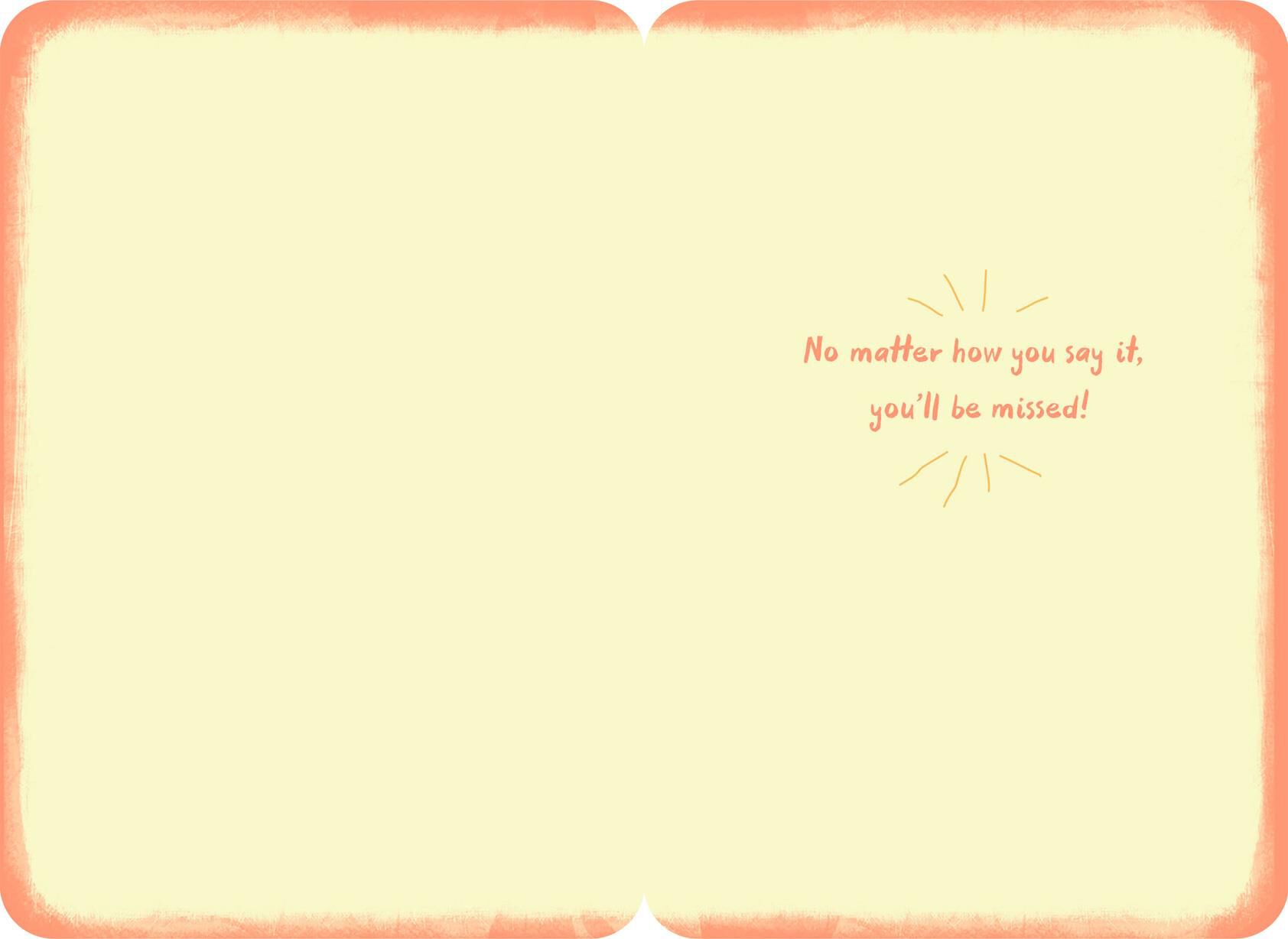 farewell so long happy trails goodbye card greeting cards hallmark farewell card