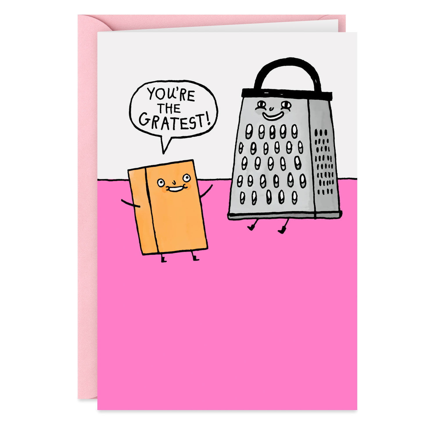 HELLO I LOVE YOU Comedy Club Greeting Card w/ Envelope Hallmark Humor Funny MG5 