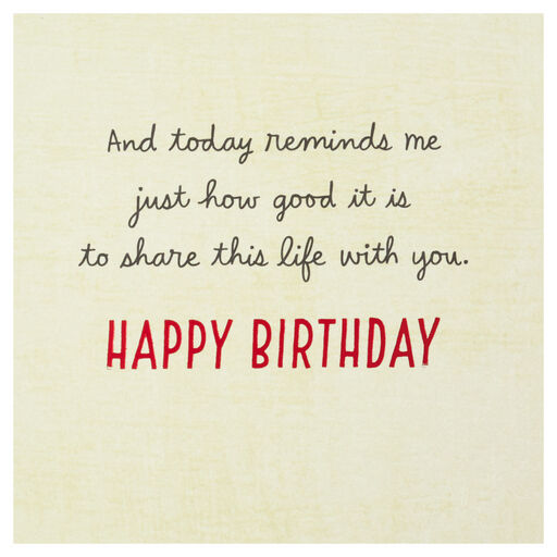Balloons for the Man I Love Birthday Card, 
