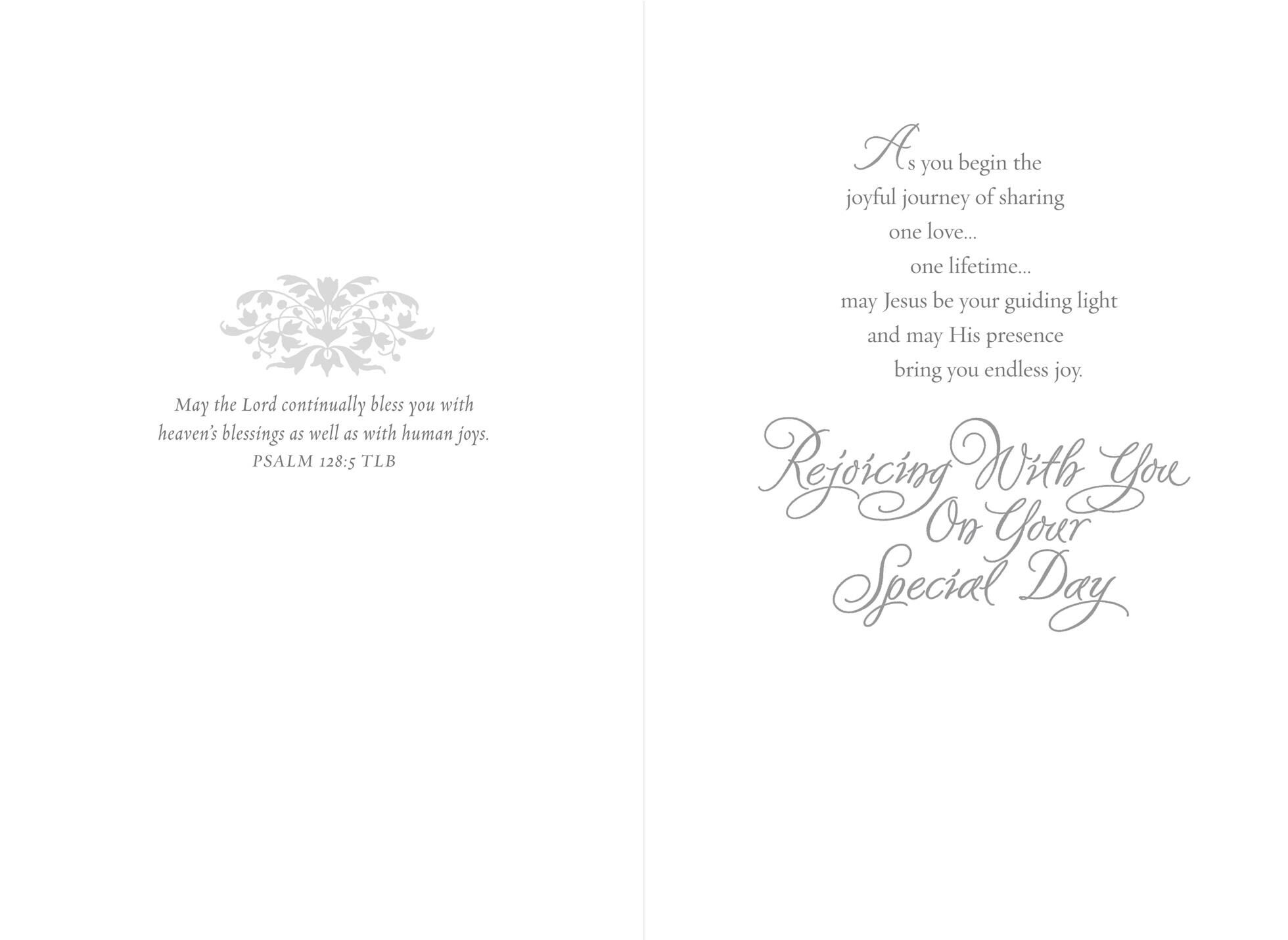 Sharing One Love Wedding Card