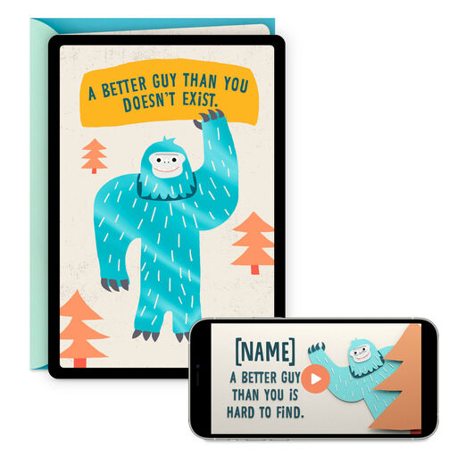 You're Unbelievably Awesome Video Greeting Father's Day Card, 