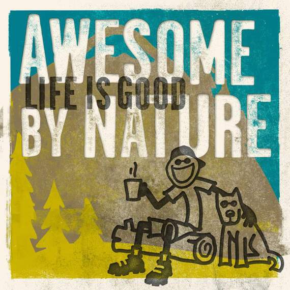 Life is Good® Awesome by Nature Just Because Card, , large image number 1