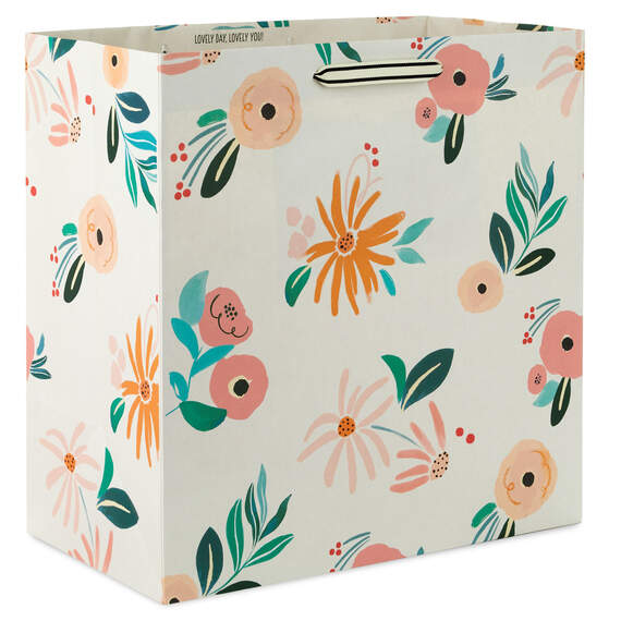 15" Dainty Floral Extra-Deep Gift Bag