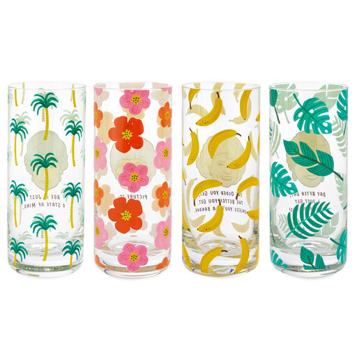 The Golden Girls Glasses, Set of 4, 