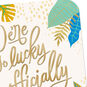 Tropical Leaves Welcome to the Family Wedding Card  image number 4