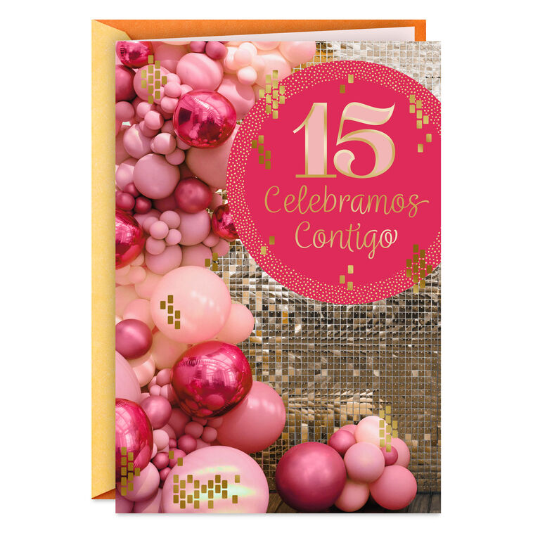 Today We Celebrate You Spanish-Language Quinceañera Card