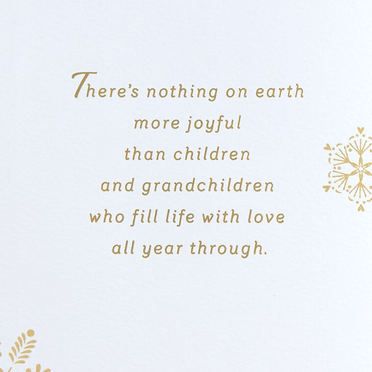 Sparkly Snowflakes Christmas Card for Son and Family Sentiment image number 2