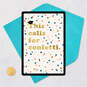 This Calls for Confetti Video Greeting Graduation Card, , large image number 7