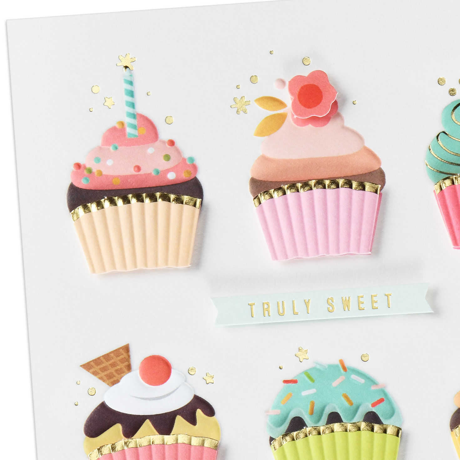 Cupcakes Truly Sweet Birthday Card, , large image number 4
