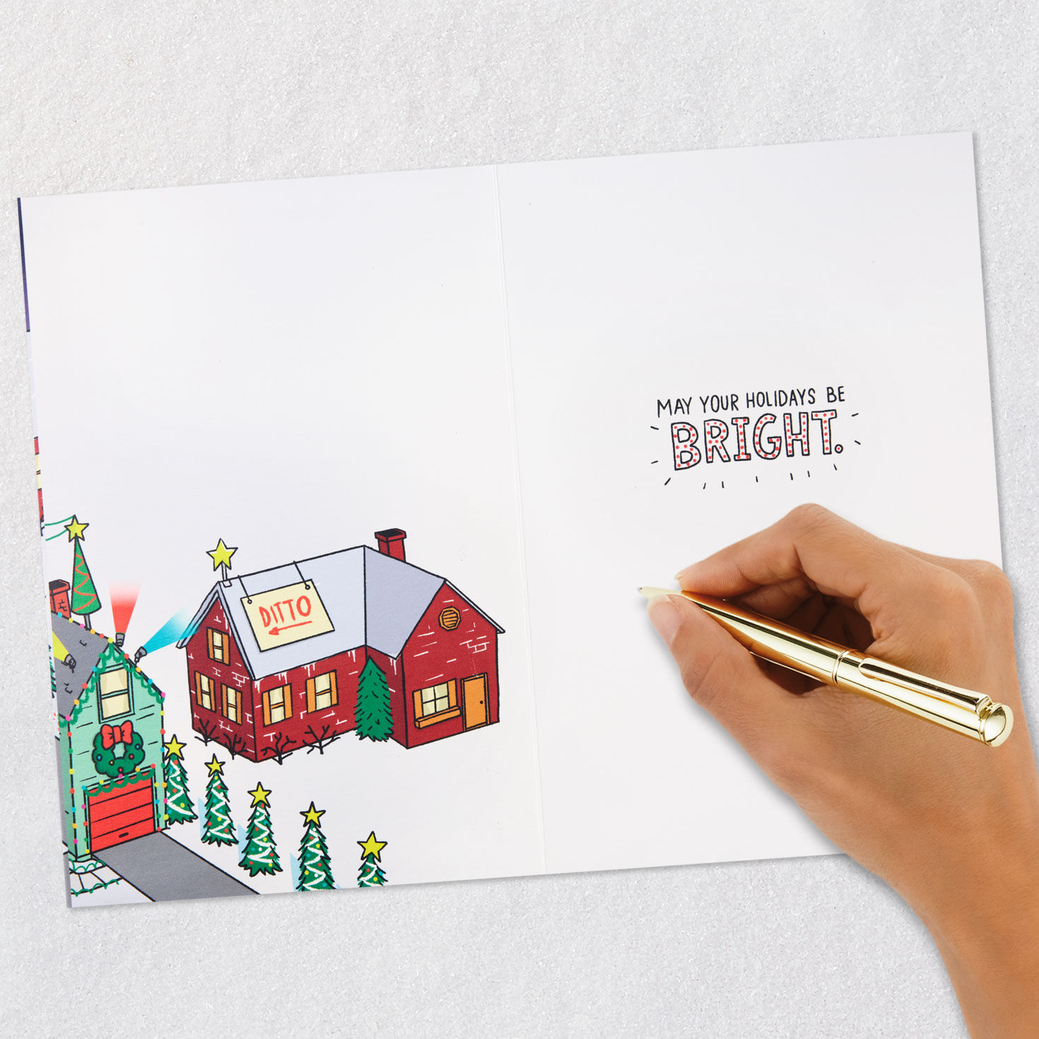 Christmas Light Show Card with Sound and Light signing card image number 6