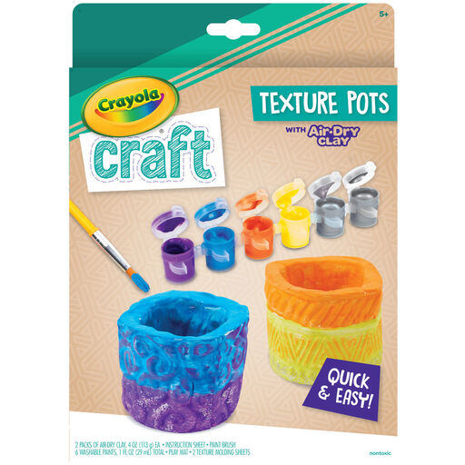 Crayola Texture Pots Craft Kit, 