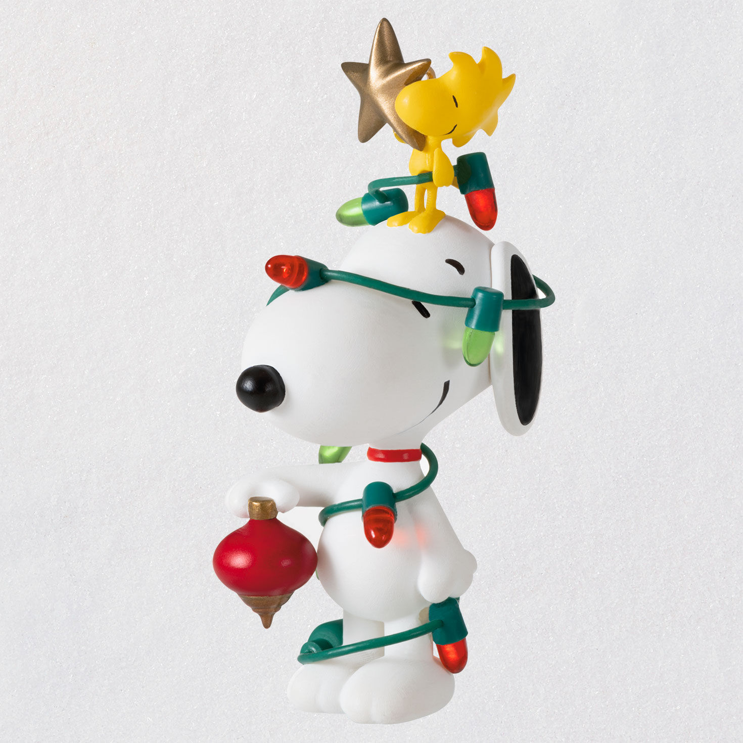 Peanuts Christmas Ornaments Peanuts Spotlight On Snoopy All Decked Out Ornament Keepsake Ornaments Hallmark