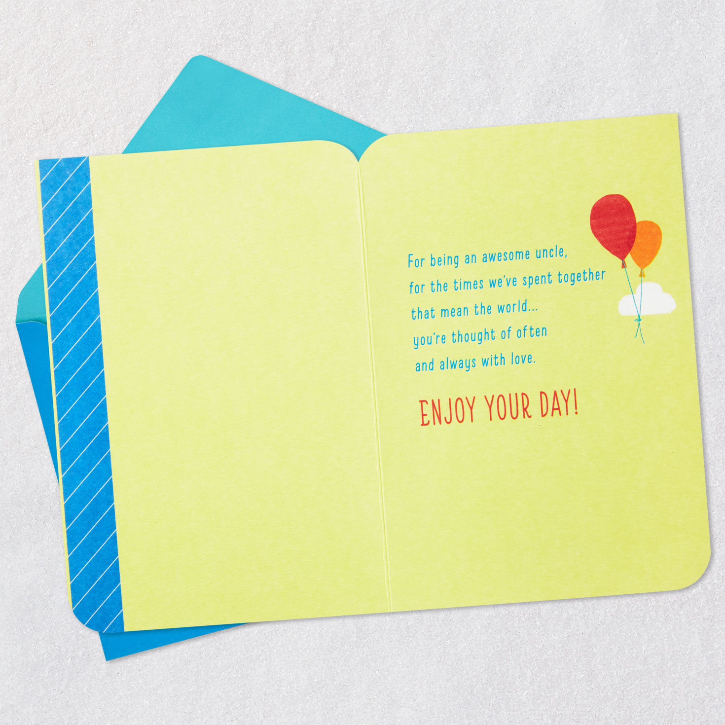 Balloons and Presents Uncle Birthday Card  image number 3