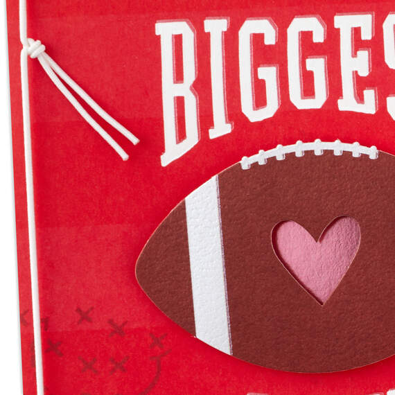 I Love Team Us Heart Football Valentine's Day Card for Husband, , large image number 5