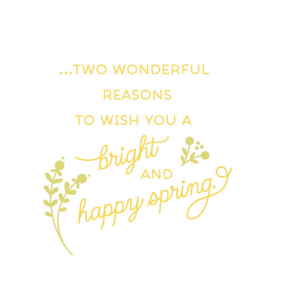 Wishing You a Bright and Happy Spring Easter Card for Family, , large image number 2